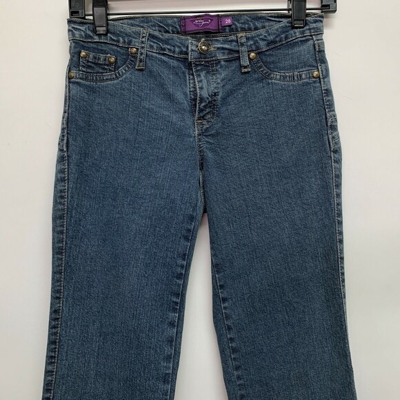 Luricci Jeans Women's Denim Pants Size 28 Blue Butt Lifter Body Shaper NWOT - Picture 2 of 7